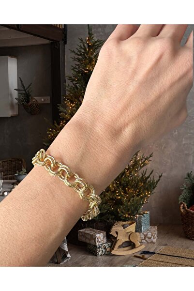 xUPING 14K Renginde İç İçe geçmiş Halkalı Bileklik