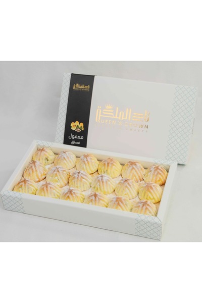Dones Premium pistachio-filled maamoul, 18 pieces