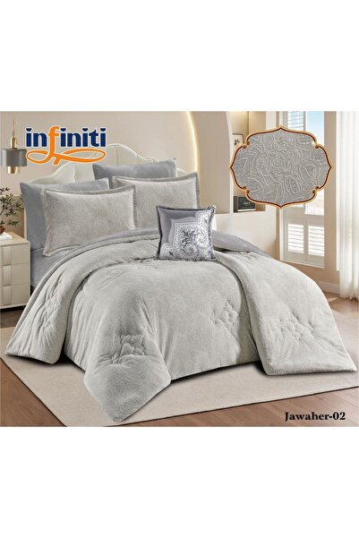 infiniti مفرش الشتاء جواهر نفر ونص مخمل غلى فرو
