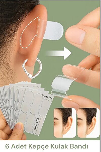 İndirimKap 6’lı Kepçe Kulak Düzeltme Bandı Görünmez Kepçe Kulak Kapatıcı Bant