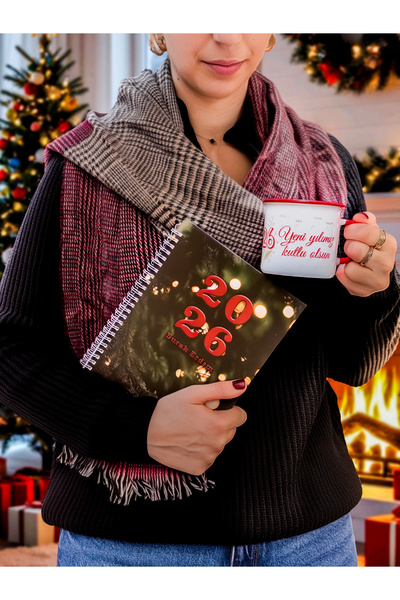 photonom Kişiye Özel Baskılı Zamansız 2026 Ajanda - Özel Fotoğraf & Mesaj Bas...