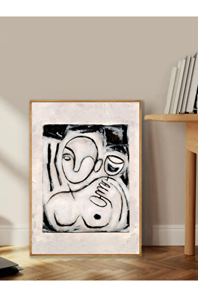 Tuba Decor Tablo dintr-o singură bucată cu rame din lemn pentru sufragerie, s...