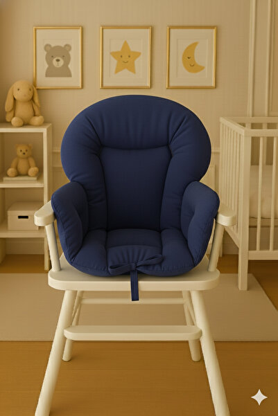 Wenaris Μαξιλάρι καρεκλάκι μωρού διπλής όψης (ΔΙΑΘΕΣΙΜΟ ΜΕ ΘΗΚΕΣ ΓΙΑ ΖΩΝΗ) σκούρο μπλε