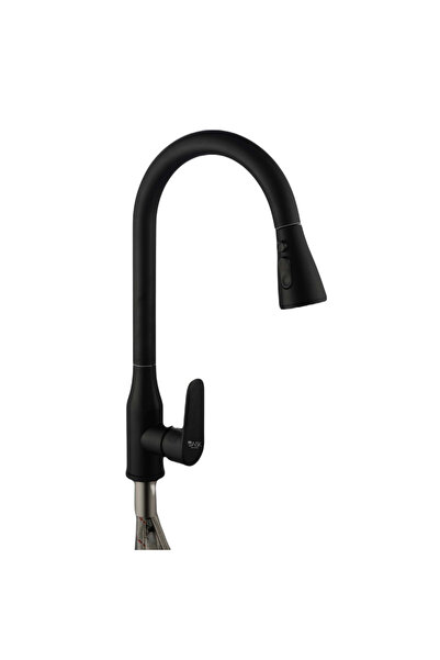 ask صنبور حوض المطبخ بتصميم عملي بجسم من الستانلس ستيل و مقبض من الزنك المقاو...