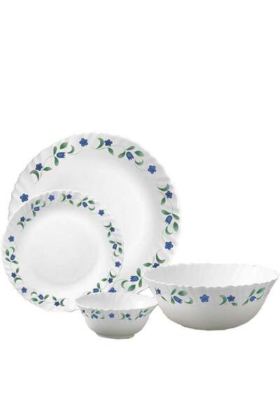 La Opala Classic 44 Pcs Opalware Dinner Set Juniper Blue