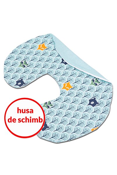 Kidizi Αφαιρούμενο Βαμβάκι κάλυμμα για Μαξιλάρι θηλασμού Celia Animals Mint