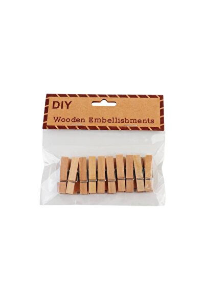 Meven Set Beauty مشابك غسيل خشبية صغيرة، 10 قطع، 3.5 سم