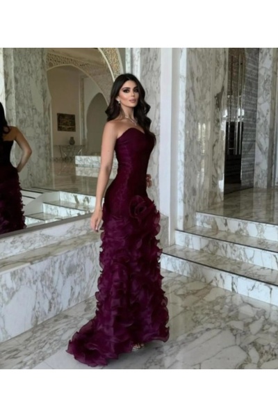 Masha فستان سهره راقي كلفه ورد 🌸🌺