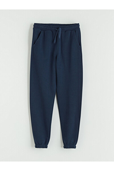 LC Waikiki Navy Blue Elastic Waist Boys' Jogger Sweatpants