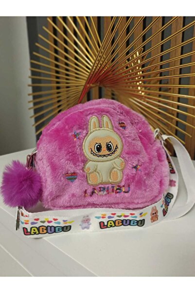 elaa aksesuar Labubu Desenli Omuz Askılı Çocuk Çantası