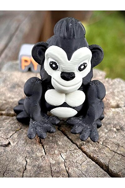 pynarix Goril Figür Oyuncak - Gücün; En Sessiz Hâli. 🦍🌿🪵3D Hareketli Organ...
