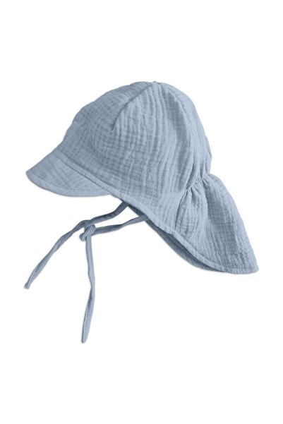 Kidizi Children's muslin cap with visor and neck protection Maitre jeans 3-18...