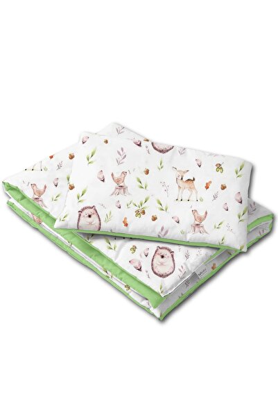 Kidizi Lenjerie patut cosleeper 90x50 cm Forest Joy, include cearceaf, perna si pilota