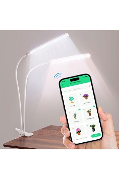 Generic BBSolar Desk Plant Grow Lamp – White