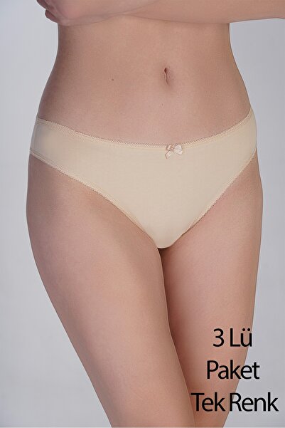 NEWBRA LINGERIE Women's Brazilian Combed Cotton 3-Pack Panties, 365005