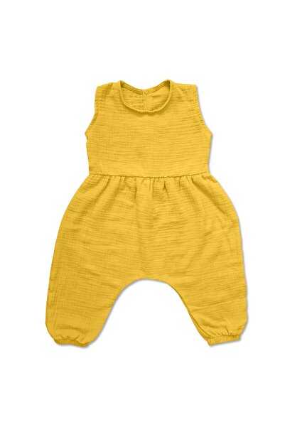 Kidizi Zaya curry sleeveless muslin oversized baby jumpsuit 2-3 years