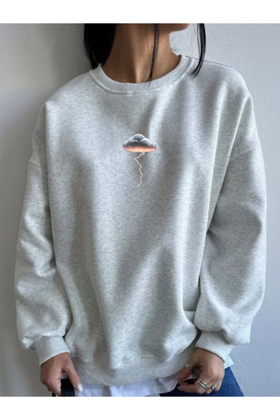 Tubinyoo سويت شيرت شيمش بولوت مطبوع برقبة دائرية وثلاثة خيوط