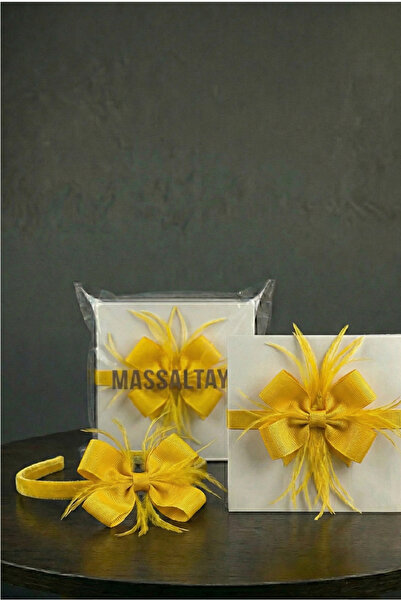 Massaltay تاج الأم الحامل مع فيونكة ريشية وعصابة رأس للأطفال |   مجموعة مستشف...