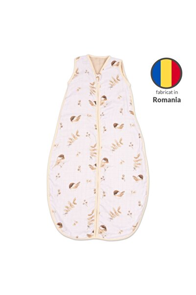 Kidizi Birdy muslin summer baby sleeping bag 90 cm, 100% cotton, 6-24 months 0.5 TOG