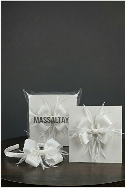 Massaltay تاج الأم الحامل مع فيونكة ريشية وعصابة رأس للأطفال |   مجموعة مستشف...