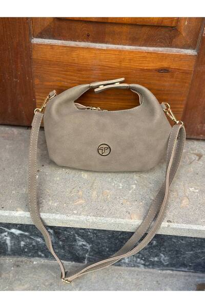 SHIKIRTI حقيبة يد وكتف نسائية صغيرة الحجم من جلد الغزال بحزام طويل