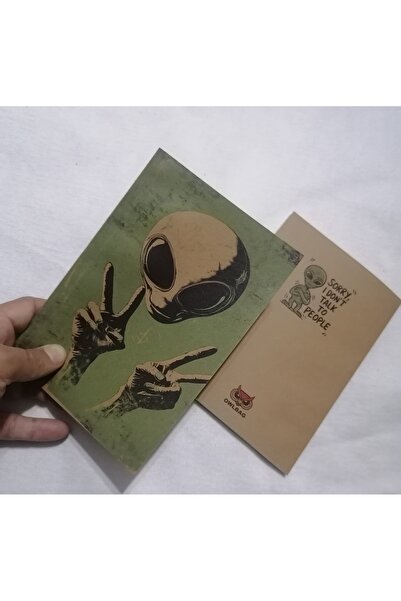 OWLBAG COMPANY حقيبة OWL بتصميم خاص وطابع عتيق، دفتر ملاحظات بنمط فضائي يرمز ...