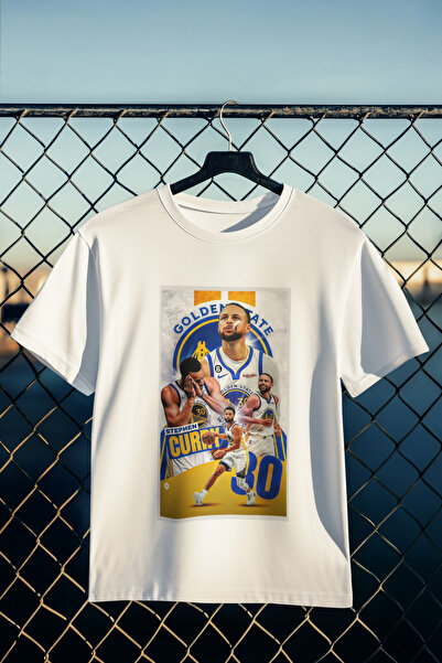 stil x تيشيرت مطبوع عليه ستيفن كوري، قماش قطني 100% يسمح بمرور الهواء