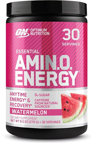 Optimum Nutrition أمينو إنرجي - مسحوق طاقة ما قبل التمرين، بنكهة البطيخ، 30 حصة