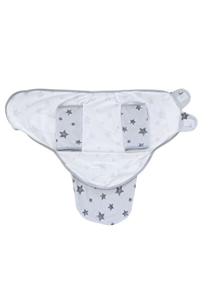 Kidizi Adjustable cotton swaddle with sleeves 0-3 months Upgraded Galaxy Grey...