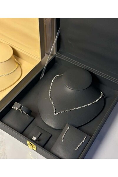 vanus fashion طقم اكسسوار كريستال ( 2 لونين ) A352