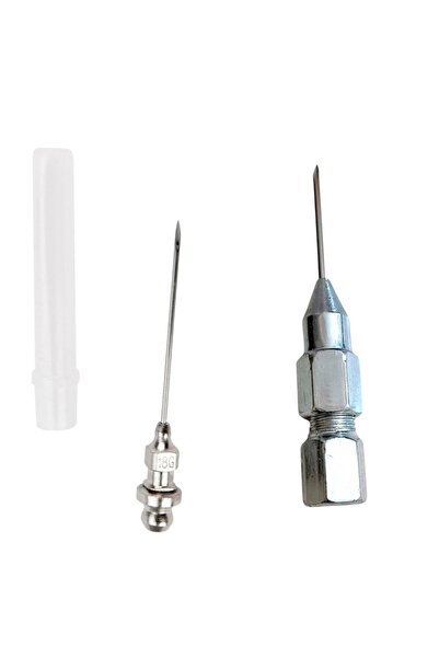 OEM Grease needle, carbon steel, long/diam needle 26/1.2 mm, for injecting grease with Grease needle, with nipple, portable