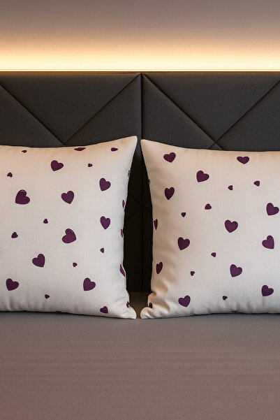 Vareni Pamuklu Yastık Kılıfı 2 Adet Kapaklı 50 x 70 cm İpliği Boyalı Modern B...