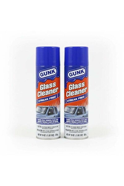 Gunk منظف زجاج خالٍ من الخطوط - عبوة من قطعتين