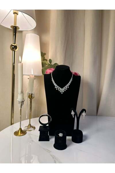 vanus fashion طقم اكسسوار زيركون A359