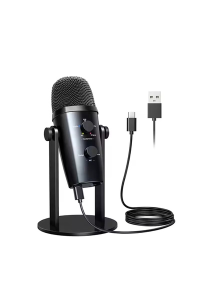 Generic USB Condenser Microphone Live Conference Recording Blueteeth Studio Game Desktop Microphone