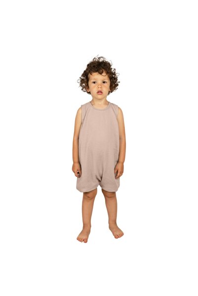 Kidizi Oversized children's jumpsuit with short pants made of muslin Mathea, ...