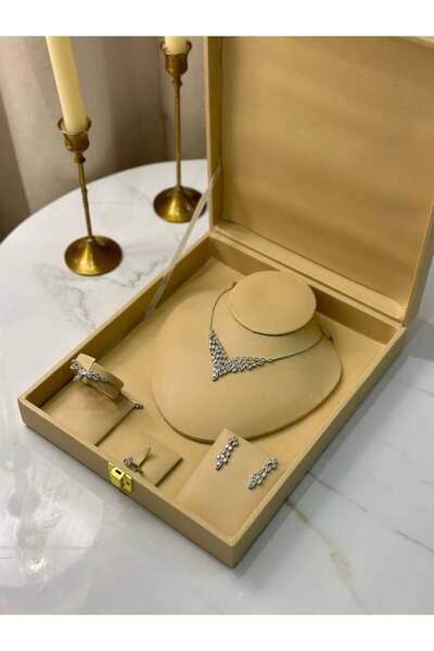 vanus fashion طقم زيركون نسائي A290