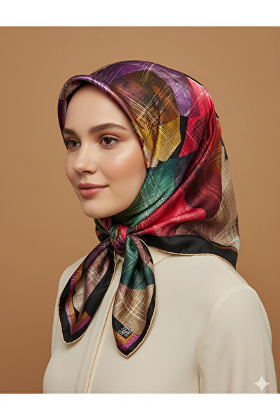 Levidor 90x90 İpek Görünümlü Kristal Eşarp – Kaymayan Twill Şık Tasarım