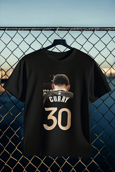 stil x تيشيرت مطبوع عليه ستيفن كوري، قماش قطني 100% يسمح بمرور الهواء