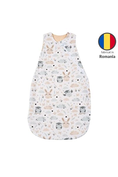 Kidizi Sac de dormit bebe 3-12 luni Forest Friends, 1 tog, bumbac 100%, pentr...