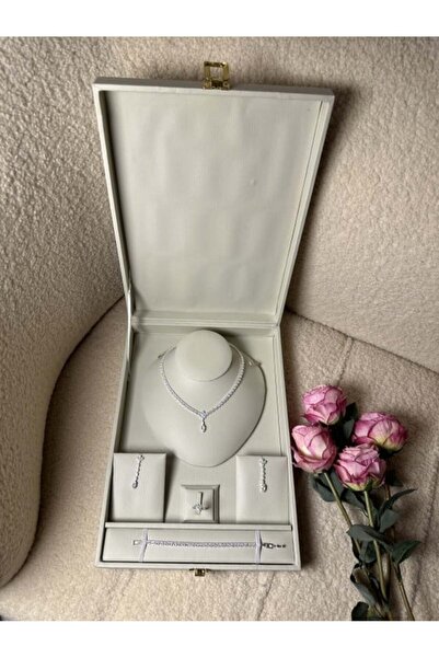 vanus fashion طقم اكسسوار كريستال A441