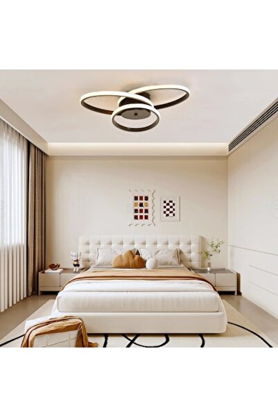 OEM ECATERINA LED Chandelier with Remote 59W, Cold/Warm/Neutral Light, Dimmable, Black, Adjustable Heigh