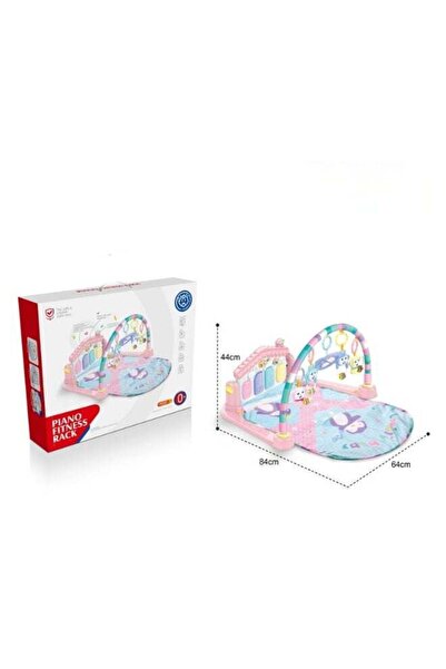 huanger بساط رياضي على شكل بيانو مع موسيقى وإضاءة