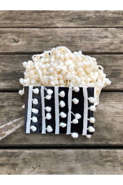 Limelia Pompon cu panglică crem de 3 metri – Panglică decorativă