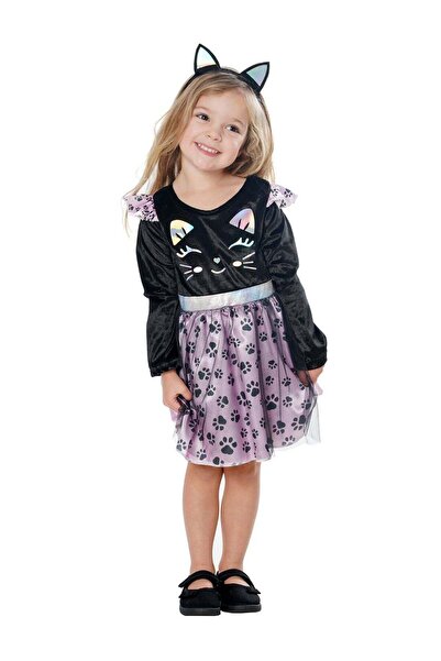 Rubies زي قطة سوداء للأطفال (للجنسين، مقاس 3 سنوات)