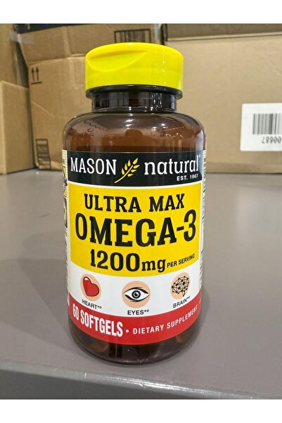 Mason Natural ألترا ماكس أوميغا 3، 1200 ملغ، 60 كبسولة هلامية