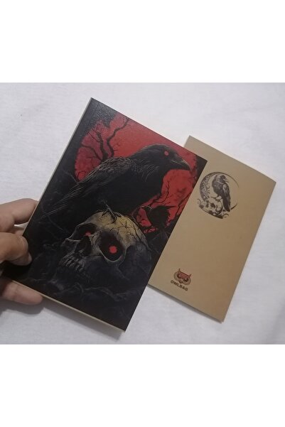 OWLBAG COMPANY Owl Bag Special Design Vintage-Looking Gotil Skull and Crow Pa...