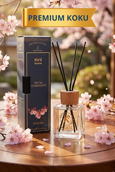 Kiril Home Japon Kiraz Çiçeği Çubuklu Oda Kokusu Premium 100 ml