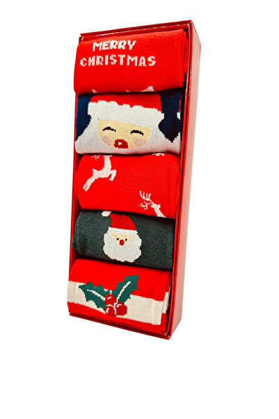 TECOS Men's socks set, with holiday design, Tecos®, size 40-45, gift box, 5 p...