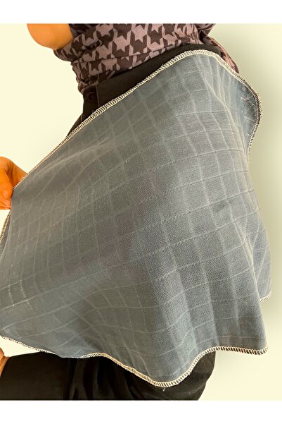 runbaby Single Layer Muslin Shoulder Cloth 25X50Cm - Navy Blue